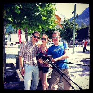 With Chris and Jack in Chamonix